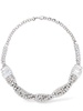 Crystal braid collar necklace