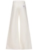 Cotton duchesse wide pants