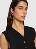 Hoop crystal earrings