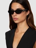 Catwalk cat-eye acetate sunglasses