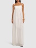 La Robe Peplo satin long dress