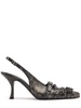 85mm Brandan leather slingback pumps