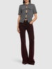 Denim flared pants