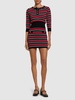 Striped wool knit sweater