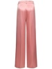 Silk satin straight pants