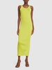 Superfine ribbed viscose midi dress