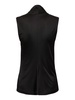 Draped viscose satin sleeveless top