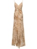 Printed viscose long dress