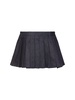 Blake pleated denim mini skirt