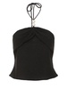 Embellished halter crop top