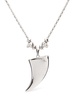 Tiger Claw brass necklace