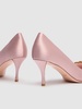 65mm Flower crystal & satin pumps