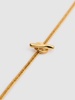 Gold plated necklace w/ double charm
