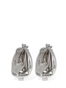 Chain earrings w/ crystals