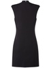 Sleeveless v neck jersey mini dress