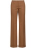 Tropical wool blend straight pants
