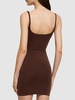 Sculpting jersey slip-on mini dress