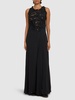 En fleur embroidered long dress