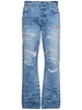 Straight fit aloha patch jeans