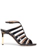 85mm Carine croc embossed leather sandal