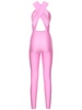 Hola shiny stretch lycra jumpsuit