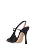 100mm Leather slingback pumps