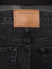 Slit hem jeans w/ mesh underwear