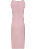 Sleeveless satin bustier mini dress