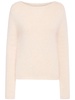 Back heart cut out fluffy sweater
