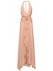 Draped georgette dress