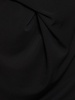 Fluid jersey crossed waist midi skirt