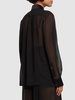 Sheer silk chiffon shirt