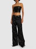 Gwen faux leather tube top