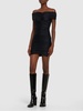 Nicola gathered stretch jersey minidress