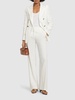 Linen blend wide leg pants