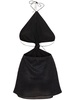 Lumiere lurex halter neck mini dress