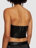 Gwen faux leather tube top