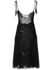 Embroidered lace midi dress
