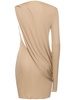 Draped viscose jersey mini dress