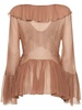 Sheer silk crepe shirt
