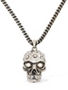 Jeweled Skull brass necklace