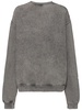 Cotton jersey logo crewneck sweatshirt