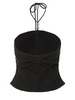 Embellished halter crop top
