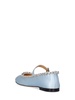 10mm Audrey satin ballerina flats