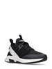 Alcantara tech & leather low sneakers