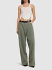 Jersey cropped top