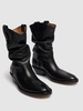55mm Tabi leather western ankle boots