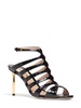 85mm Carine croc embossed leather sandal