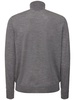 Superfine wool knit slim fit sweater