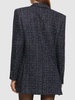 Oversized sequined tweed jacket